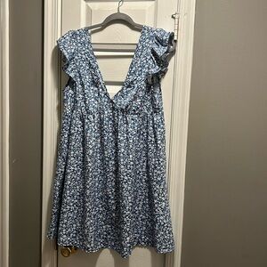 Blue flower dress